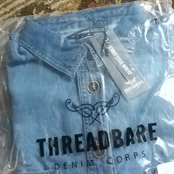 Raw hem Denim shirt - Picture 5 of 5